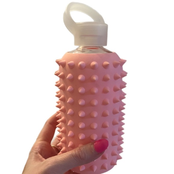 bkr Blush Spike Glass Water Bottle - Picture 2 of 3
